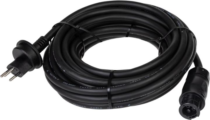 Actual product image Voltima 10m connection cable micro inverter with Betteri BC01 socket to Schuko socket (angled plug)