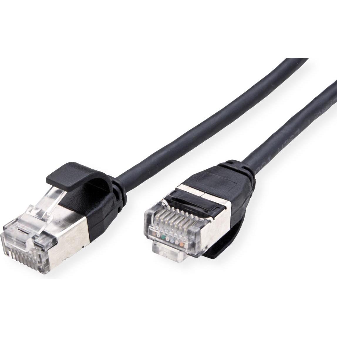 Thumbnail - Roline U/FTP DataCenter Patchkabel Kat.6A (Class EA), LSOH, slim (U/FTP, CAT6a, 0.15 m), Netzwerkkabel