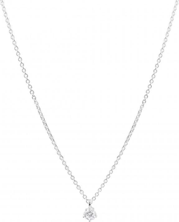 Immagine prodotto Passion COLLANA IN ARGENTO RODIATO - ZIRCONI - 42+3 CM (Materiale esatto)