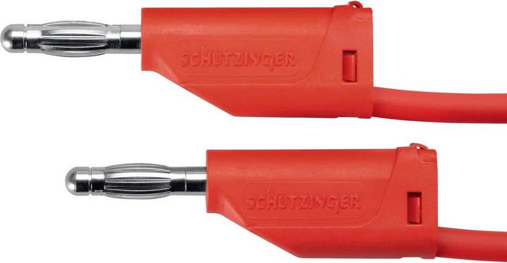 Actual product image Schutzinger Schützinger MFK 15 / 1 / 100 / RT measuring cable (plug 4 mm - plug 4 mm) Red