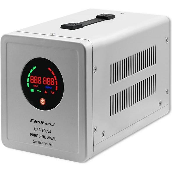 Thumbnail - Qoltec 50718 UPS 800VA 560W (800 VA, 560 W, Line-Interaktiv USV), USV