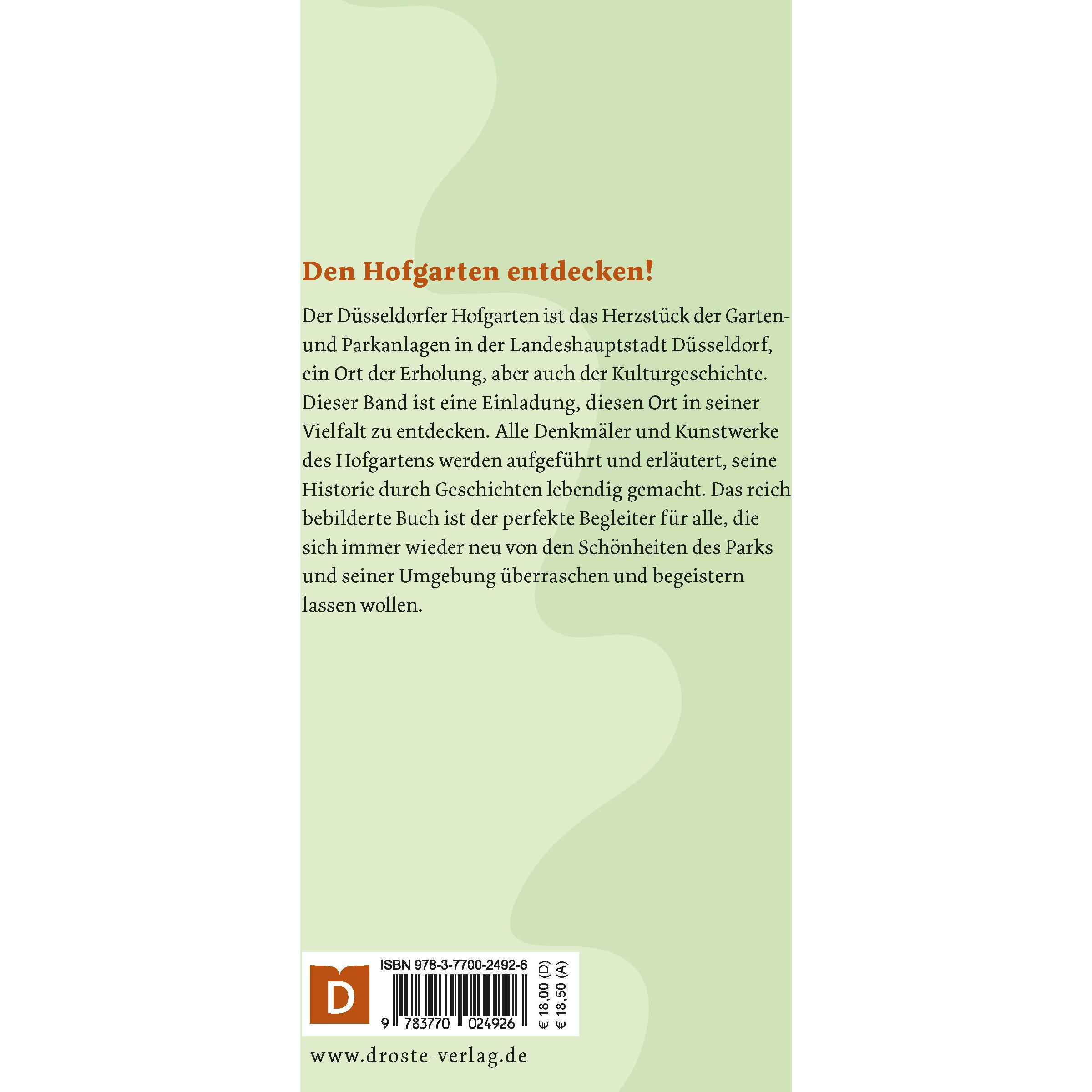 Thumbnail - Der Hofgarten in Düsseldorf, Fachbücher von Dietmar Schönhoff, Thomas Stelzmann