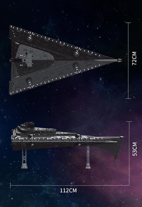 Actual product image Mould King battleship Eclipse