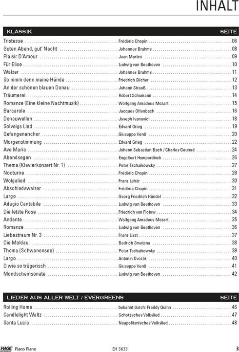 Nährwerte und Zutaten Piano Piano. Notenbuch (Deutsch, Gerhard Kölbl, 2003)