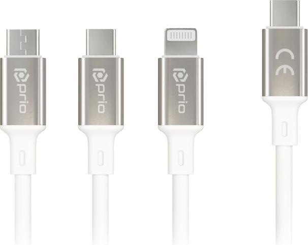 prio 3 in 1 Ladekabel (1.20 m, USB 2.0)