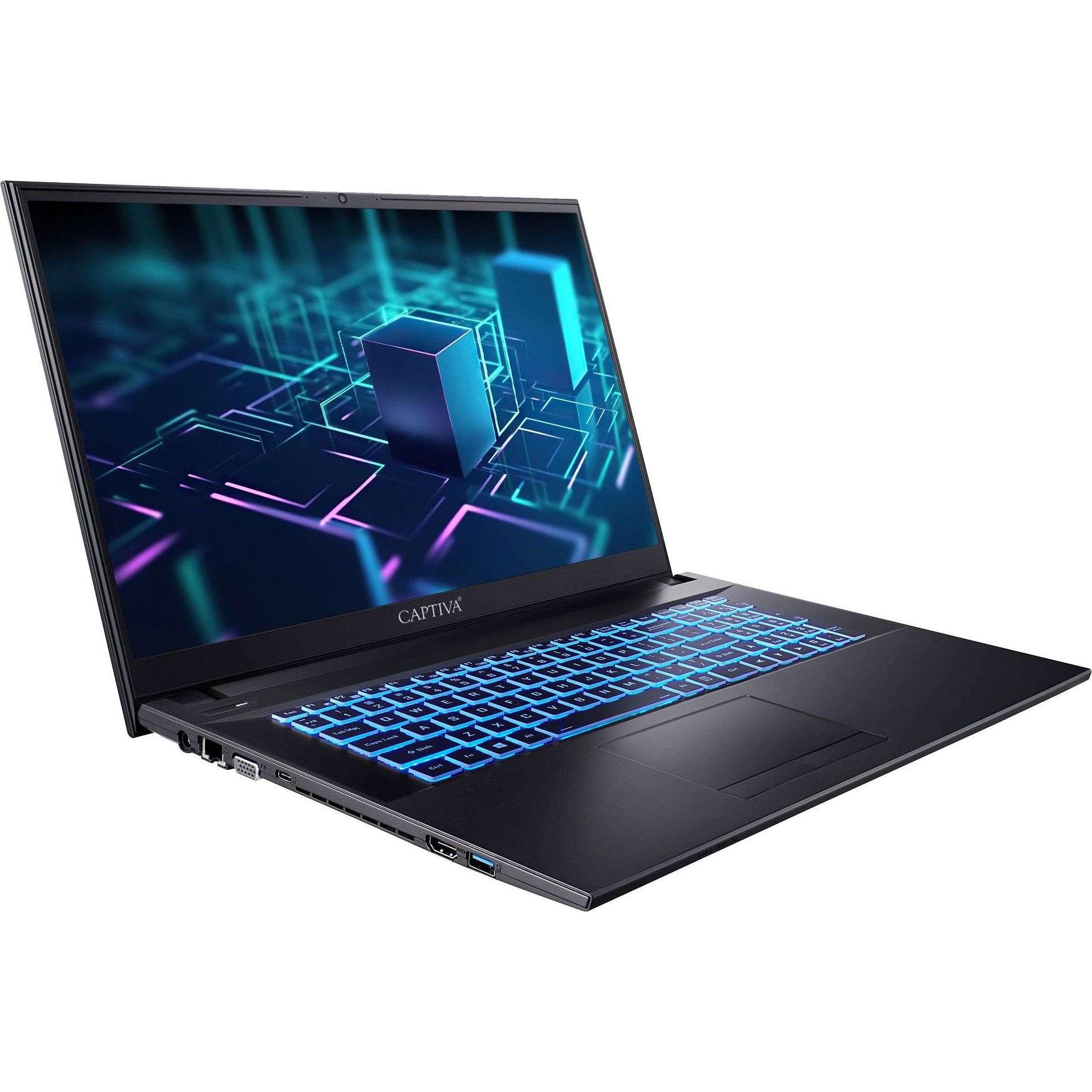 Captiva Power Starter I98-986GE Core i5 - (17.30", 500 GB, 32 GB, Germania, Intel Core i5-1335U), Notebook, Nero