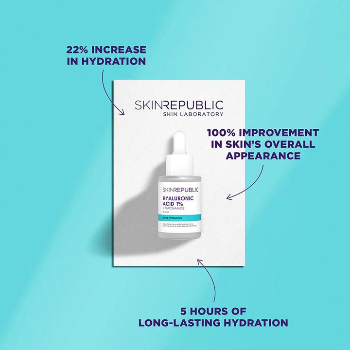 Actual product image Skin Republic Hyaluronic Acid 1% (30 ml)