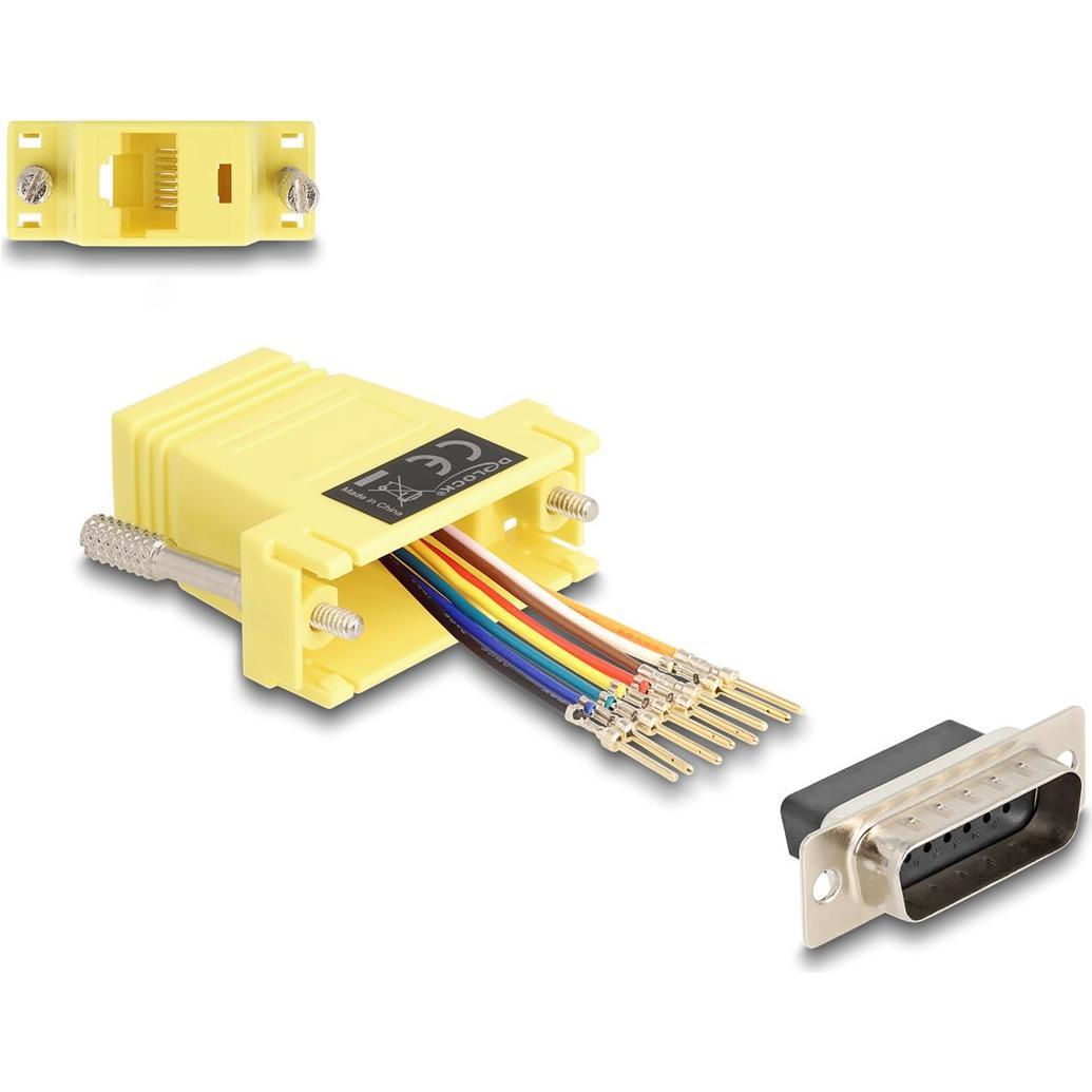 user_d54c8390ページ Delock D-Sub 15 pin plug to RJ45 socket mounting kit yellow - Galaxus