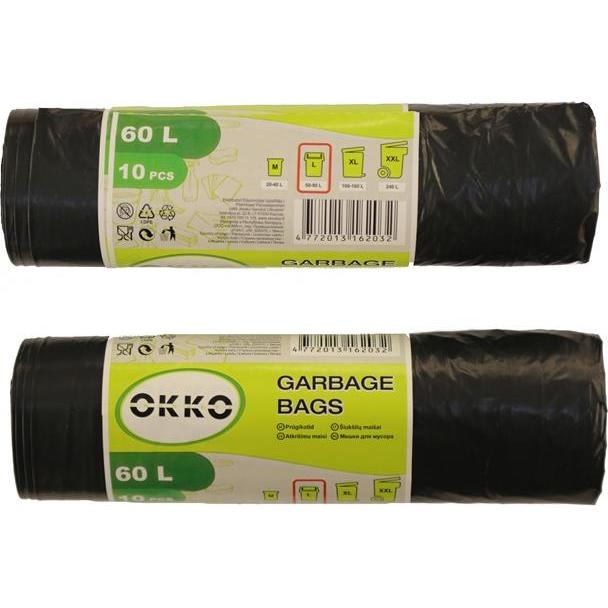 Okko GARBAGE BAGS 60L 10PCS, Abfallsack