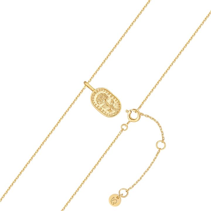 Immagine prodotto Glanzstücke München Collana da donna fiore di nascita ottobre calendula - 37122 (Argento, 40 - 45 cm)