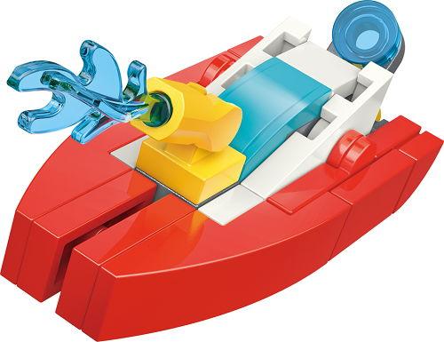 Actual product image Qman 10 mini sets each 3-in-1 fire brigade and SWAT team