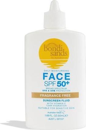 Image du produit Bondi Sands Fluide visage sans parfum SPF 50+ 50ml (Crème solaire, SPF 50, 50 ml, 0.05 g)