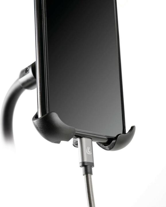 Produktbild Lampa Handyhalterung mit flexibelem Arm und Doppel-Usb-Steckdose, 12/24V