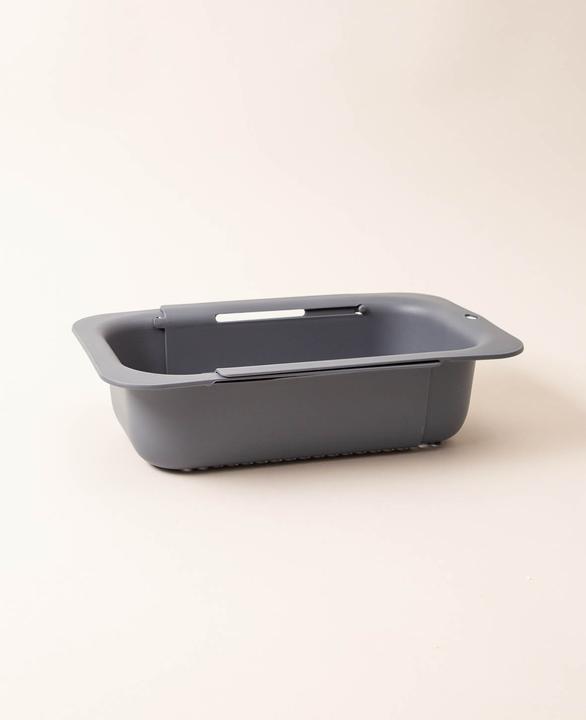 Esmée 2er Set, ausziehbarer XL Spülkorb, Dunkelgrau