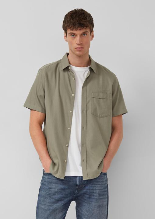 Immagine prodotto s.Oliver Regular Fit: Leichtes Kurzarmhemd mit Stickerei (M)