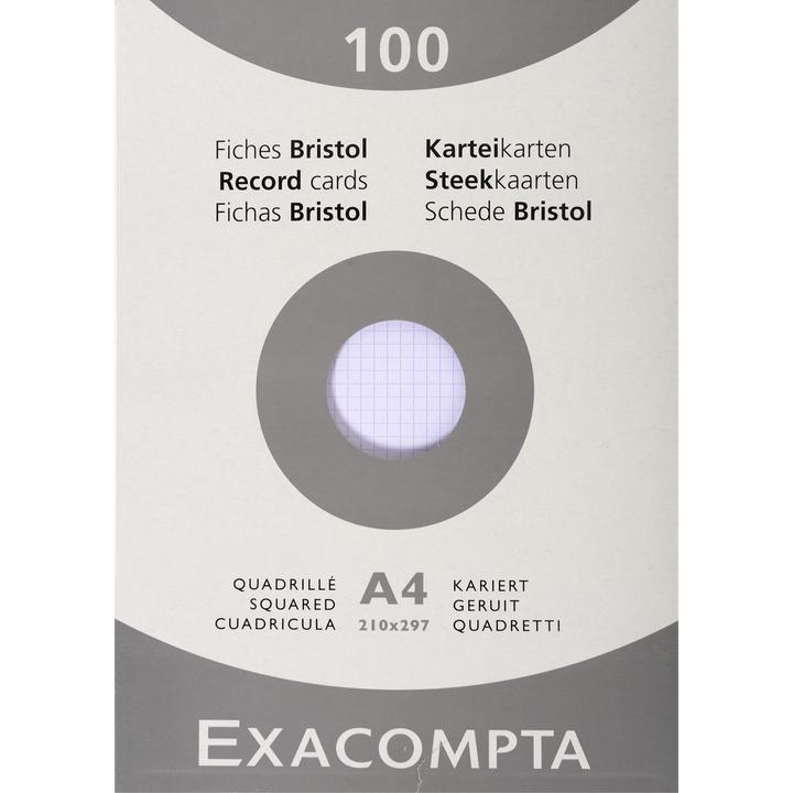 Actual product image Exacompta Index cards (210 x 297 mm, 205 g/m², 100 x)