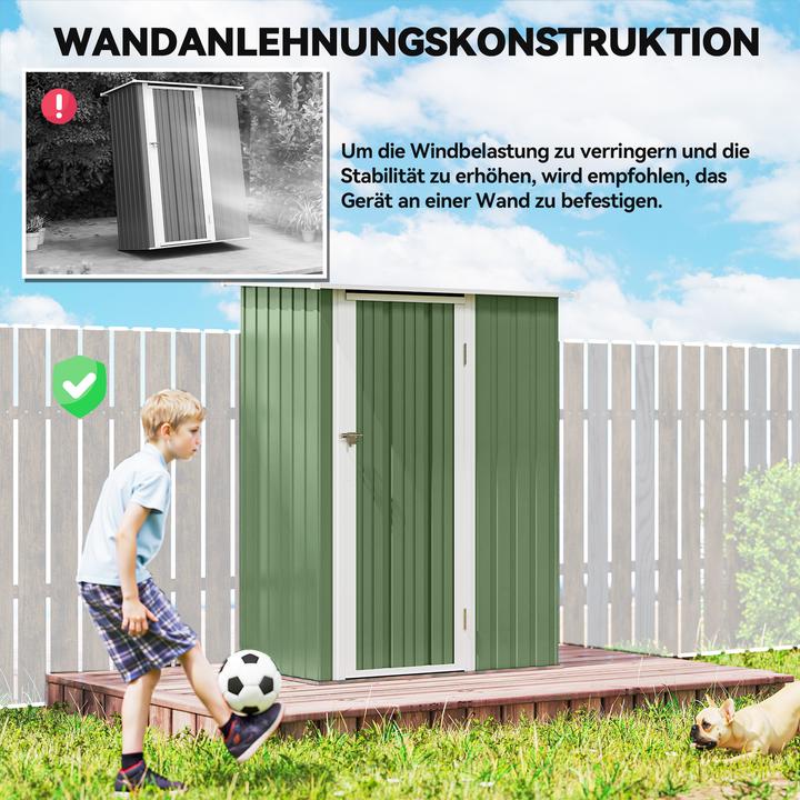 Actual product image Outsunny Equipment shed with mono-pitch roof