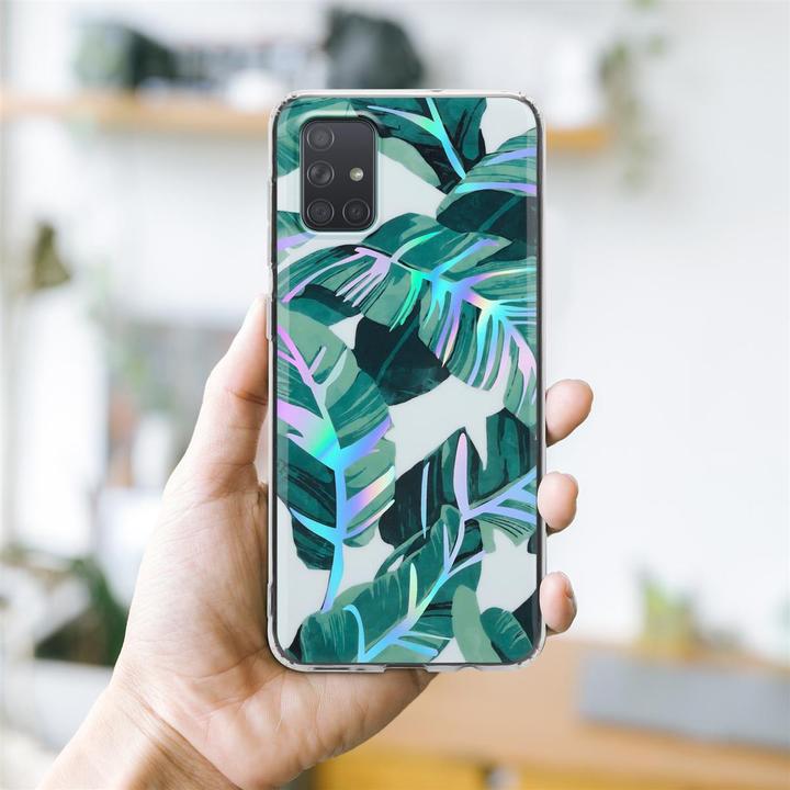 Actual product image Cadorabo IMD TPU Colorful Flowers & Leaves Cover (Samsung Galaxy A71)