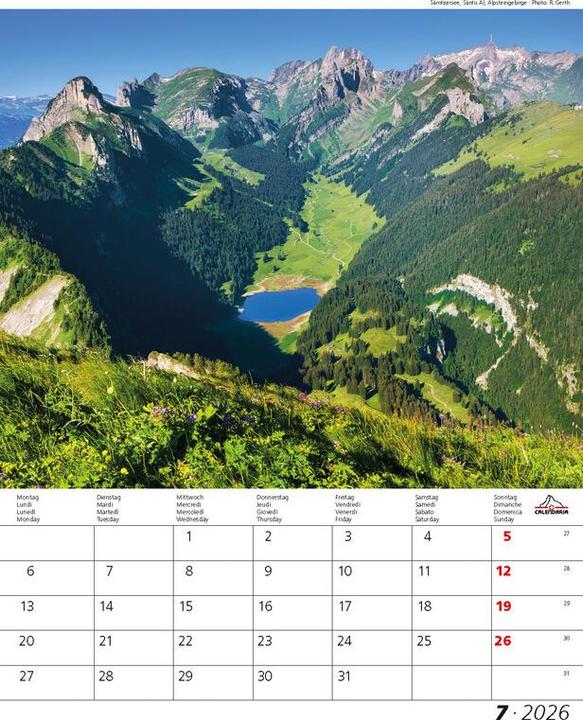 Produktbild Berge + Täler 2026 (30 x 40 cm)