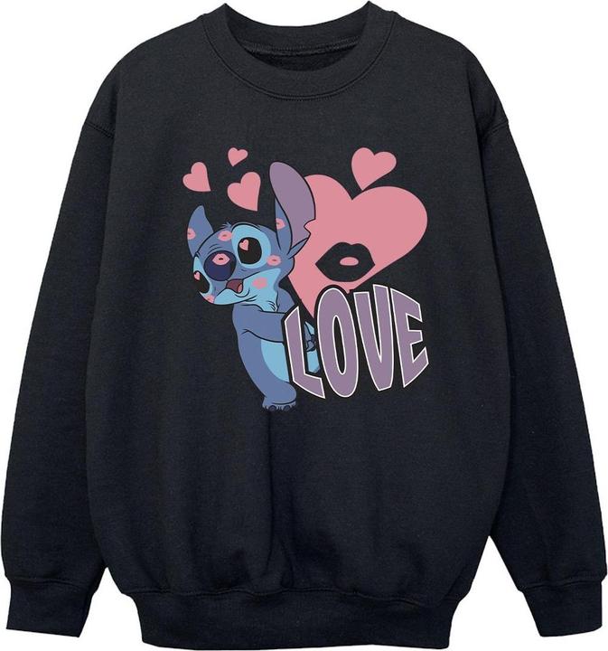 Produktbild Lilo & Stitch Love Hearts Sweatshirt Mädchen (116)