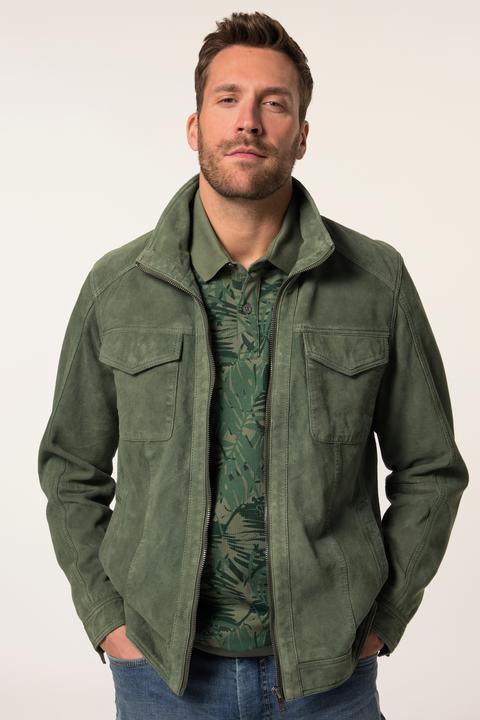 Produktbild JP1880 Lederjacke, Leder, Lammvelours, Rückenbadge, bis 7 XL (L)