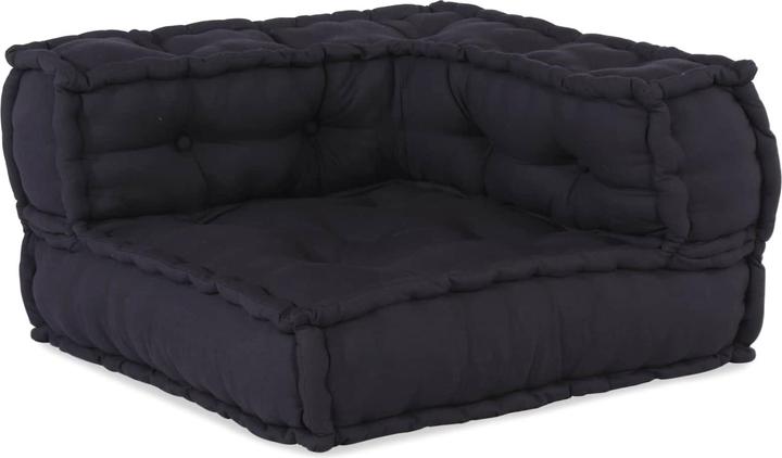 Produktbild vidaXL Modular Poufs 3er Set Anthrazit Stoff (Modular Sofa)