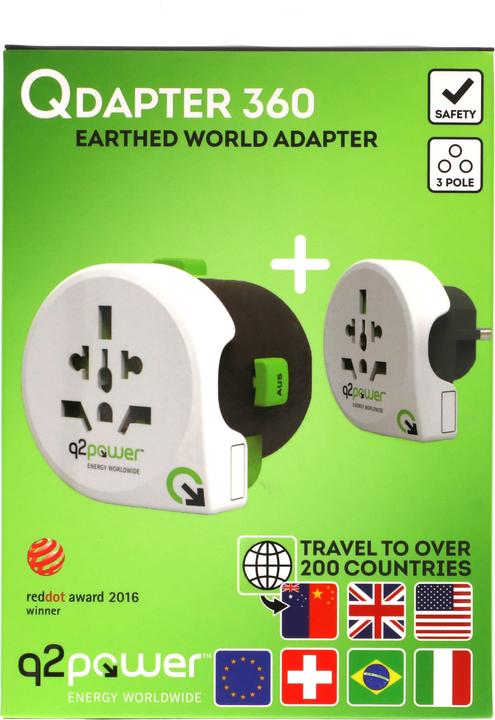 Produktbild Q2 Power Q2Power Weltreiseadapter "QDAPTER 360"
