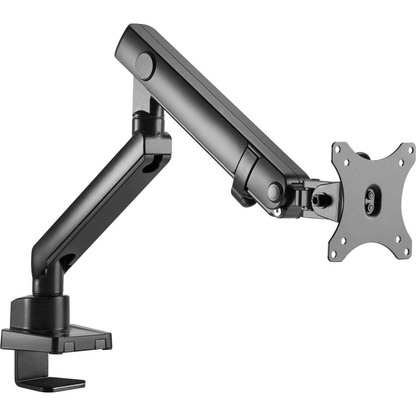 Silverstone SST-ARM13- Single LCD LED Monitor Arm with mechanical spring design, adjustable, 90° Rot (Tisch, 32.01"), Mo...