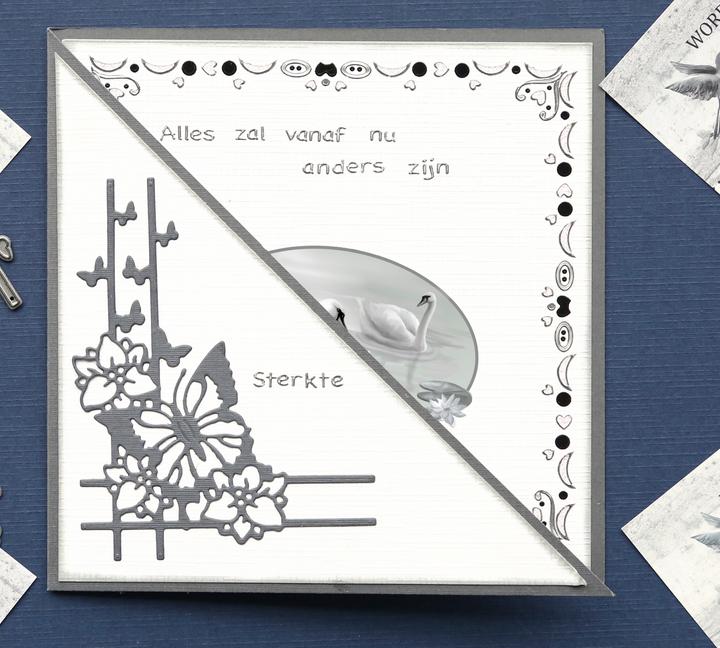 Actual product image Amy Design Sympathy Corner" punching template