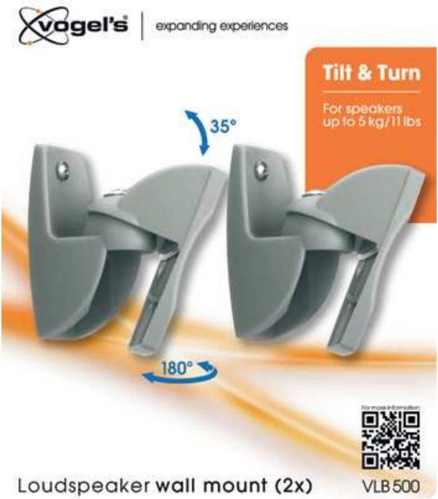 Actual product image Vogels Vlb 500 (1 pair, Wall installation, Tiltable, Pivoting)