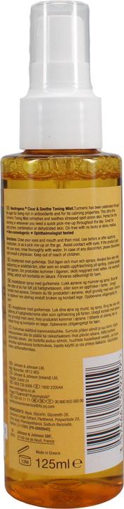 Actual product image Neutrogena Clear & Soothe Turmeric Face Mist 125ml (Face toner, 125 ml)