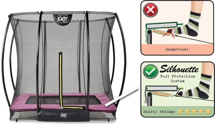 Actual product image Exit Silhouette Ground Rect with safety net (193 cm)