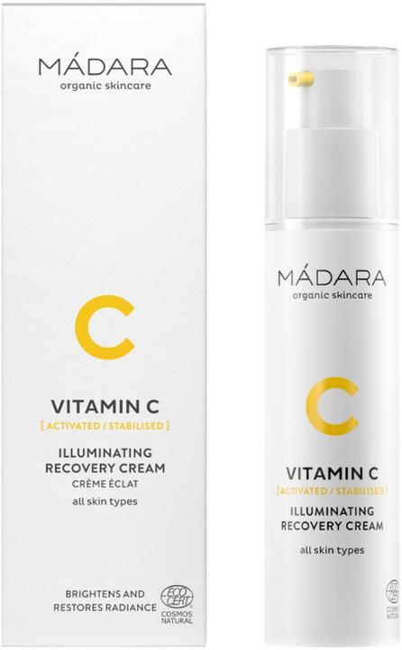 Image du produit Madara Crème de récupération illuminatrice à la vitamine C - Crème régénératrice (50 ml)