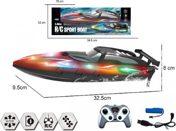 Produktbild MADE Motorboot R/C 2.4G Mix