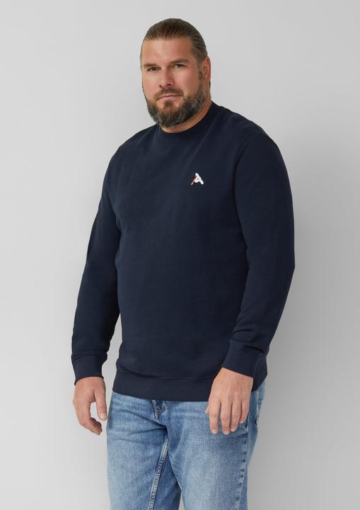 Produktbild s.Oliver Sweatshirt Weiches Sweatshirt mit Artwork im Relaxed Fit (5XL)
