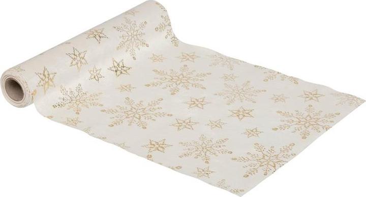 Atmosphera Tablecloth 191473, gold/white, 28 x 300 cm (300 x 28 cm)