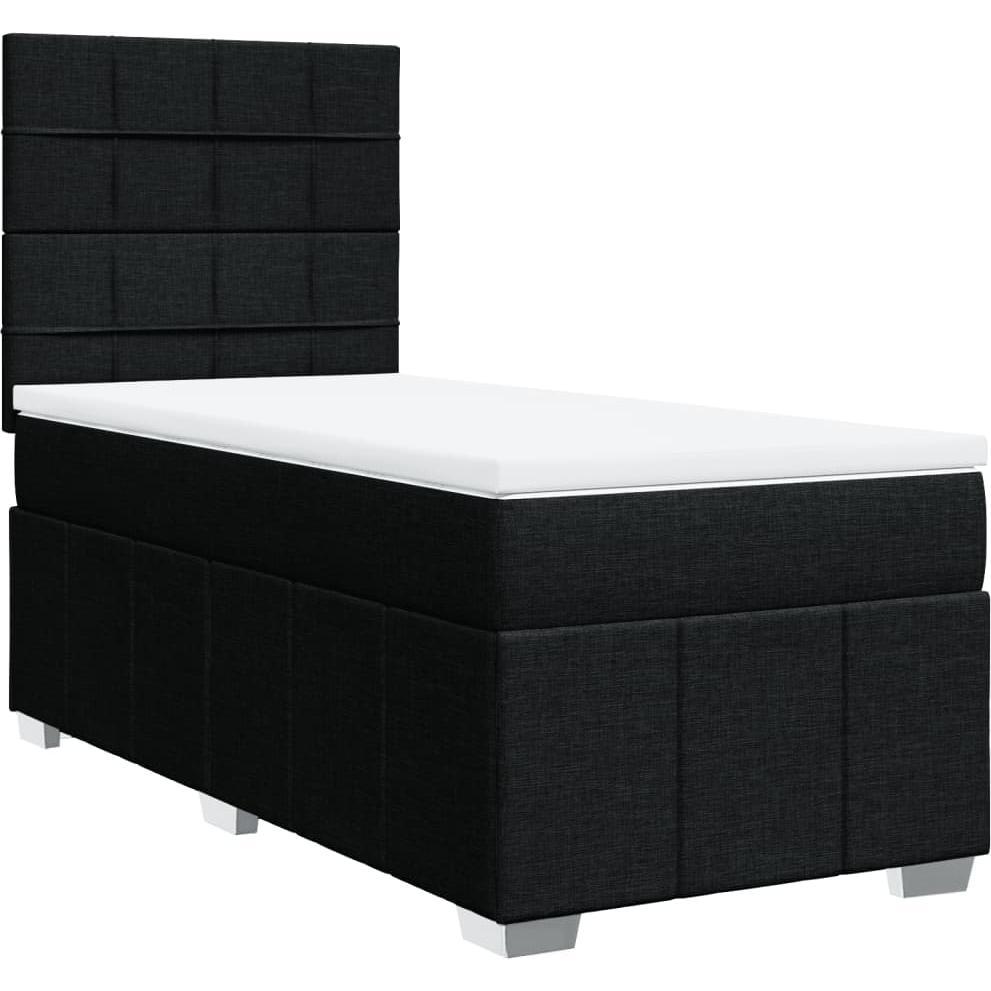 Thumbnail - VidaXL, Bett, Bo x springbett mit Matratze 80 x 200 cm Stoff (80 x 200 cm)