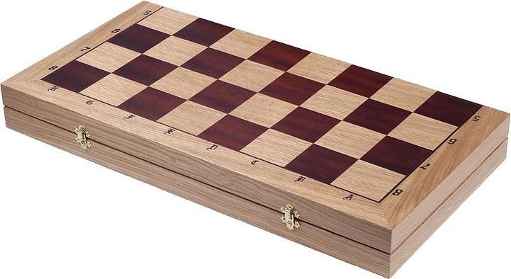 Produktbild Holzecke Geschnitztes Eichen-Schachbrett