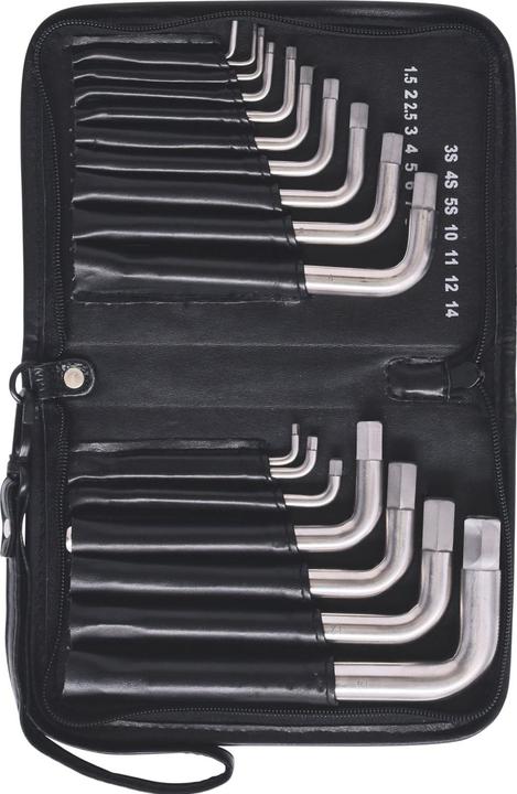 Actual product image KS Tools TITANplus angle wrench set, hexagon socket, 17 pieces