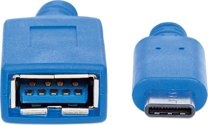Produktbild Manhattan USB 3.2, Gen1, Typ C-Stecker - Typ A-Buchse (0.15 m, USB 3.0)