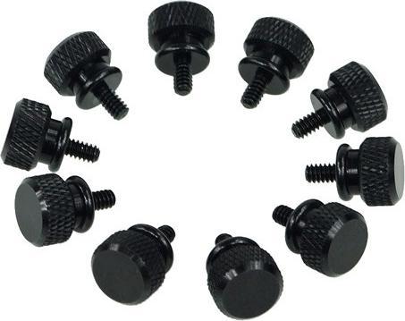 Actual product image Aquatuning Thumbscrews housing black bigpack (10 pieces)