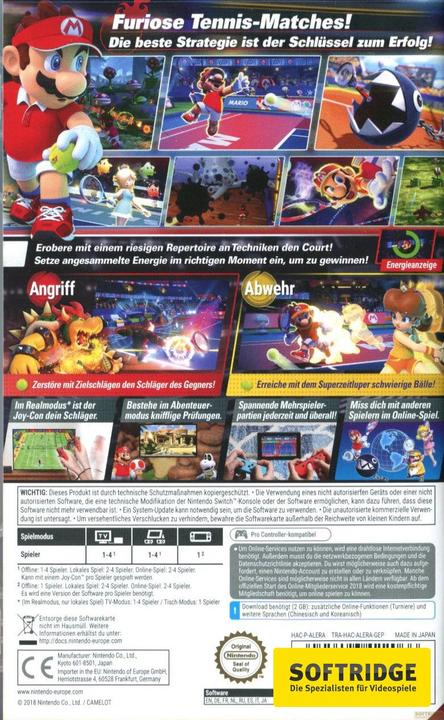 Produktbild Nintendo Mario Tennis Aces (Switch, EN)