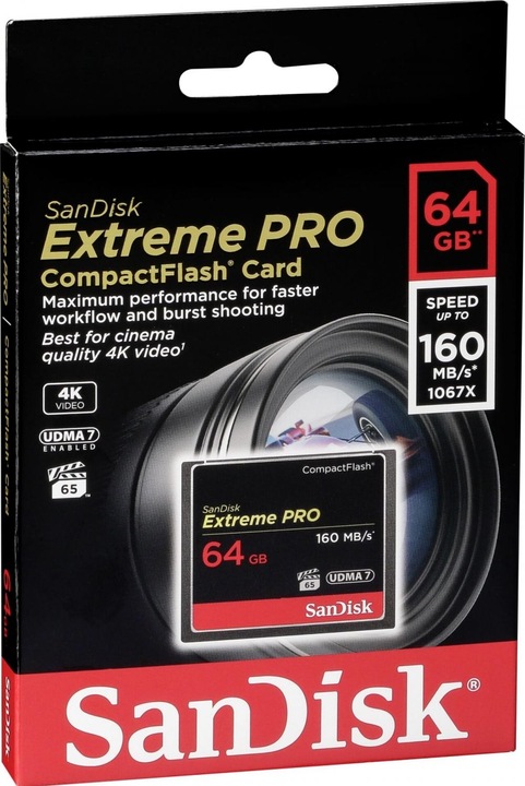 Actual product image SanDisk Extreme Pro Compact Flash (64 GB, CF)