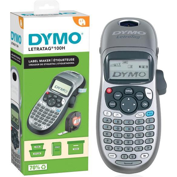 Dymo LetraTag LT-100H Beschriftungsgerät, Beschriftungsgerät, Silber