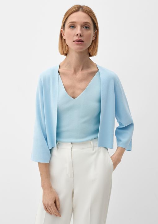 Produktbild s.Oliver Strickjacke Strickjacke aus Baumwollmix (42)