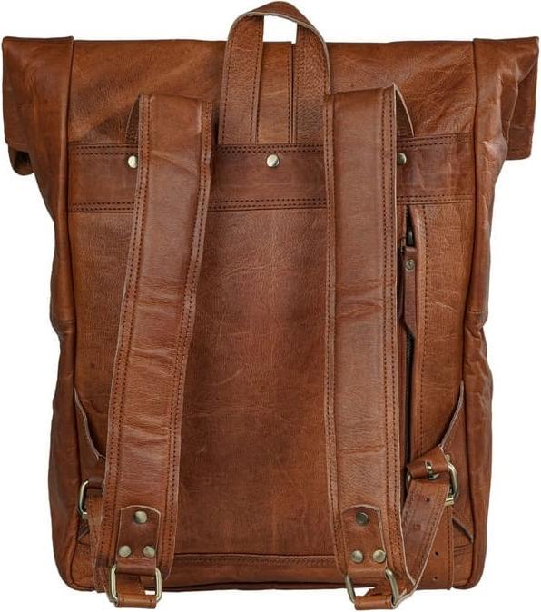 Actual product image Only-Bags.Store Leather backpack with roll closure