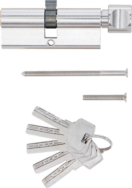 Immagine prodotto BGS Cilindro di sicurezza per porta con pomello girevole | 80 mm (Chiave a cilindro)