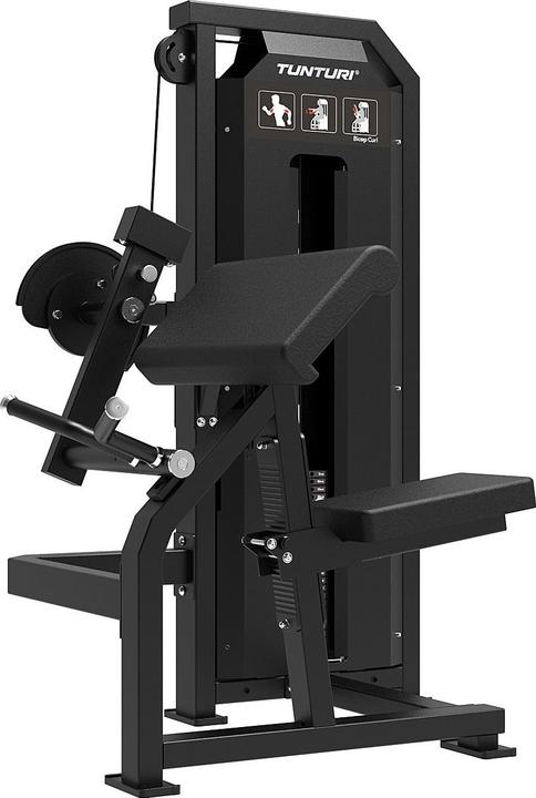 Actual product image Tunturi Platinum bicep curl with weight stack