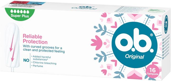 Immagine prodotto o.b. O. B Original Super Plus Tamponi 16 pezzi. (16x)