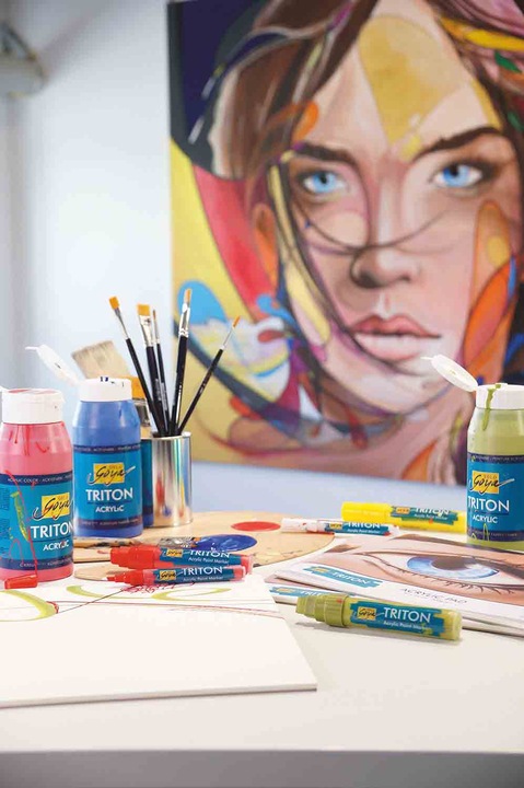 Produktbild Solo Goya Triton Acrylic (zinnoberrot, 750 ml)